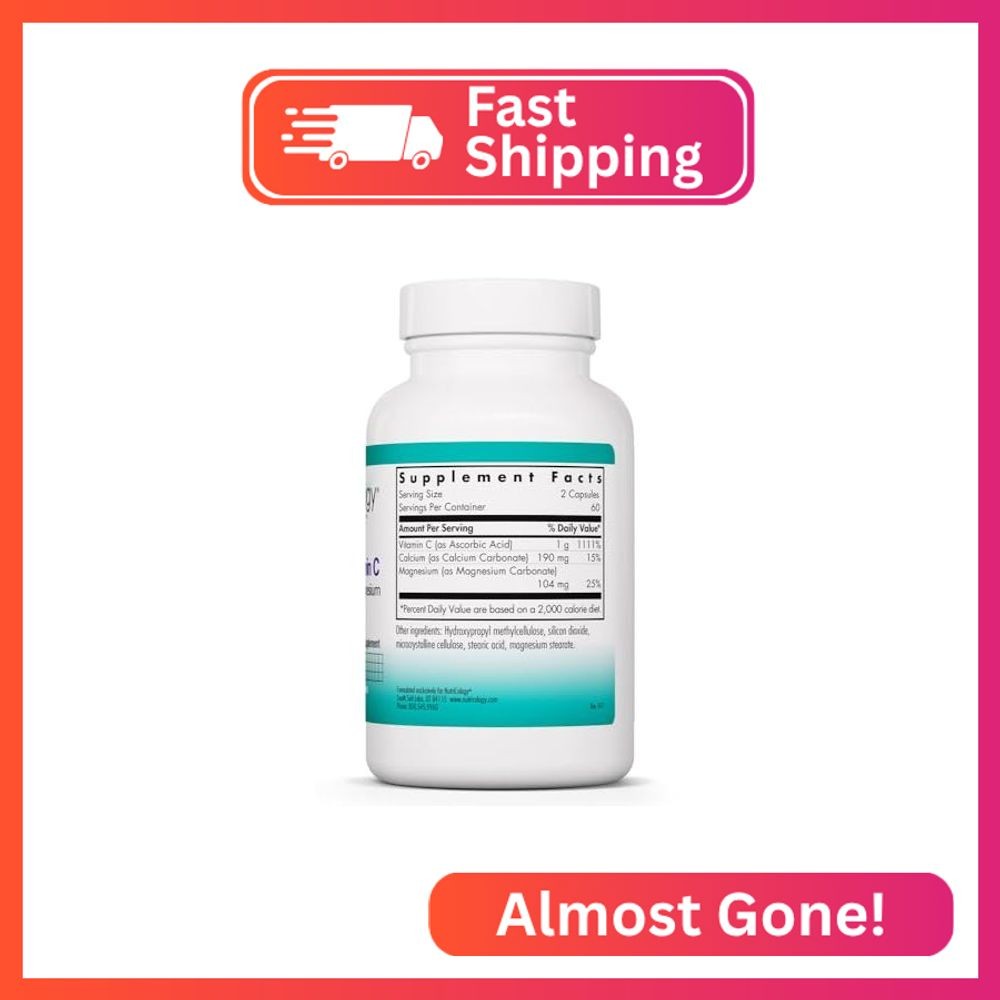 Allergy Research Group NutriCology Buffered Vitamin C – 1000 mg Vitamin C – Immu
