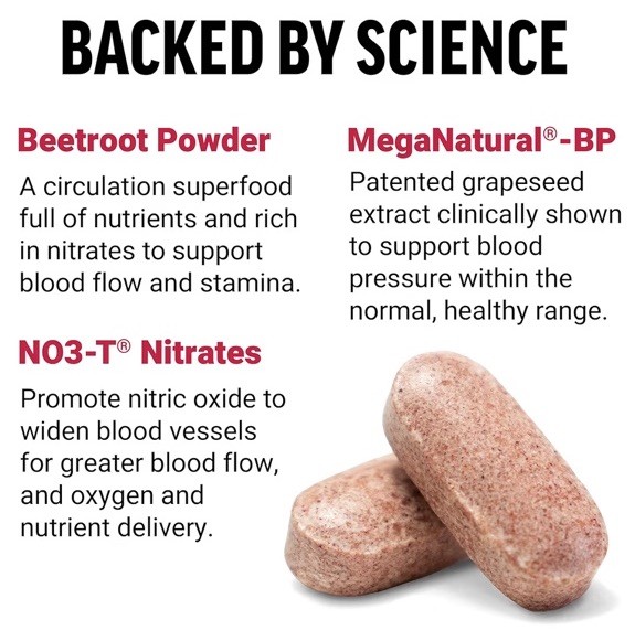 Total Beets Circulation Superfood Beet Root with Blood Pressure Support 120ct