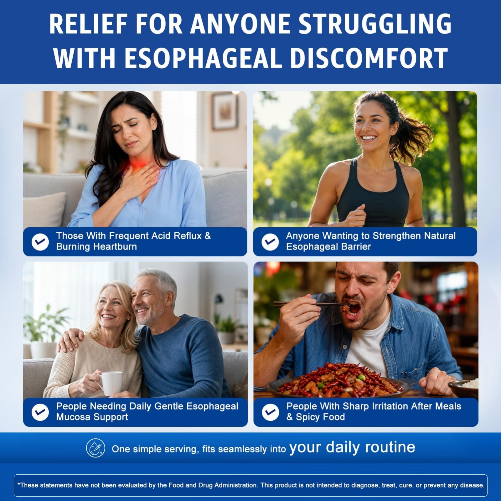 Esophageal Relief Drops – Slippery Elm, Zinc, L-Glutamine & Aloe Vera – Soothes