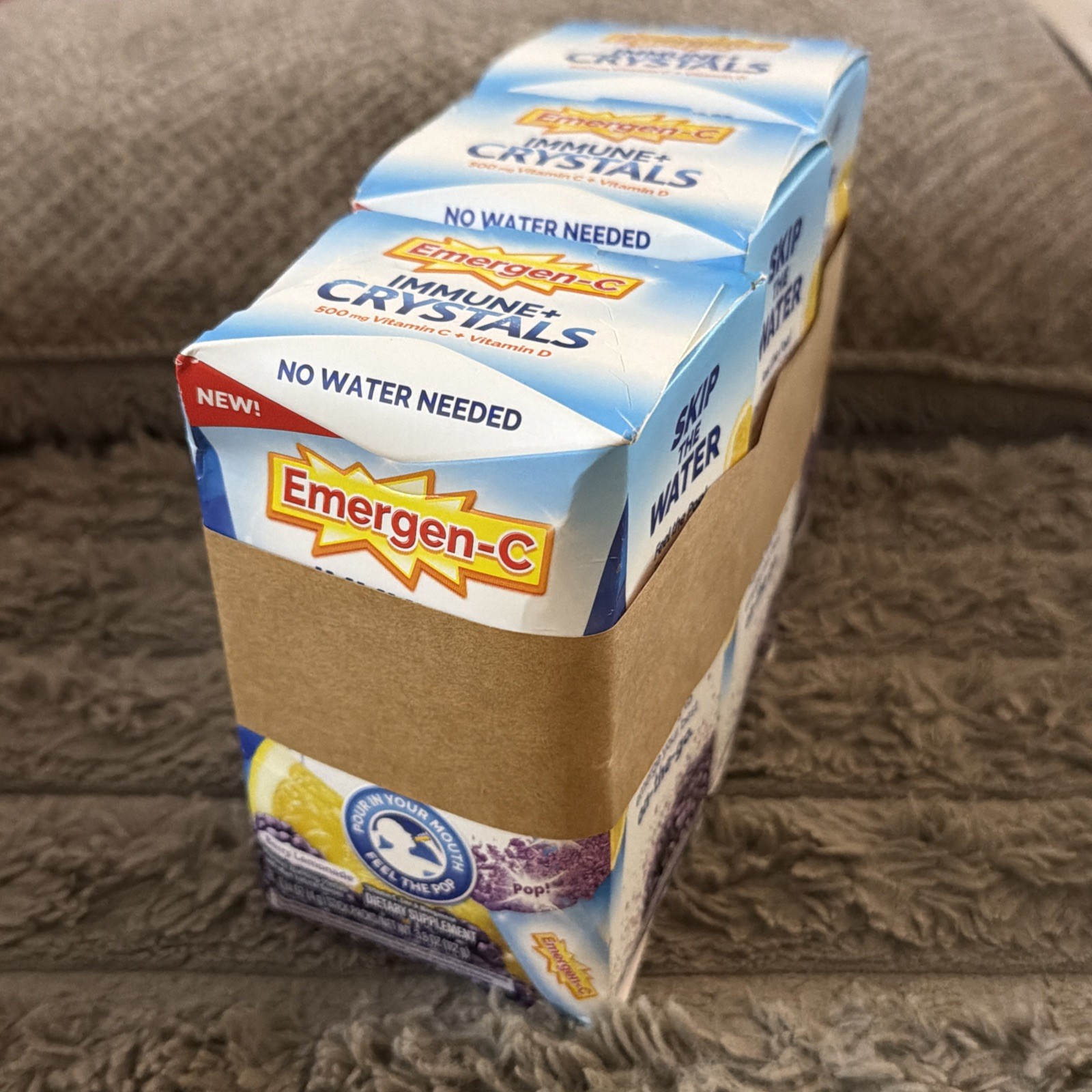 3 Boxes Emergen-C Immune Support Crystals Vit C & D 28 Pk Berry Lemonade 11/27