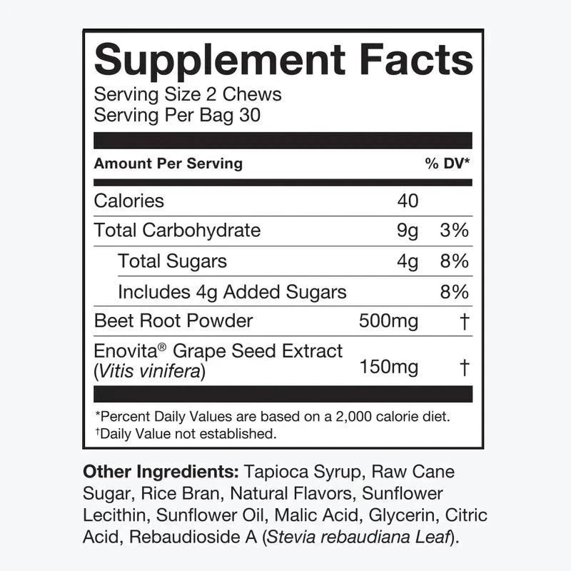 Human-N Super Beets / 60 count Pomegranate Chews for Heart Health