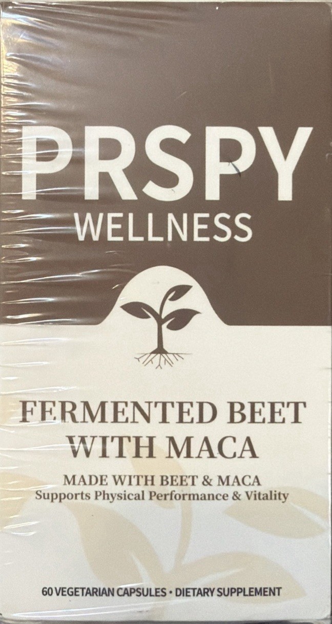 PRSPR Wellness Fermented Beet w/ Maca 60 Vegan Capsules Exp 12/27 FREE FAST SHIP