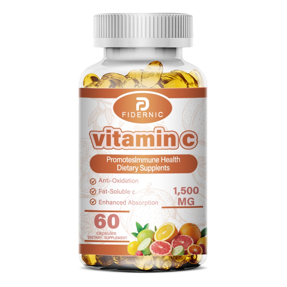 1500mg Vitamin C Capsules Powerful Antioxidant Supports Immune System Health