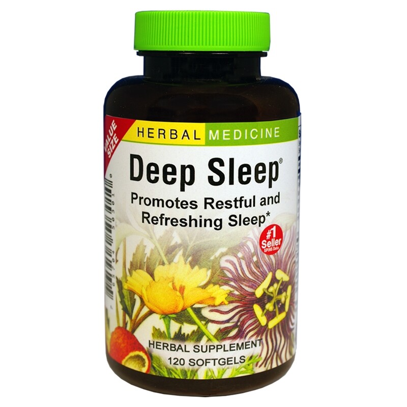 Herbs Etc. Deep Sleep Soft Gels – 120 Count (Pack of 1)