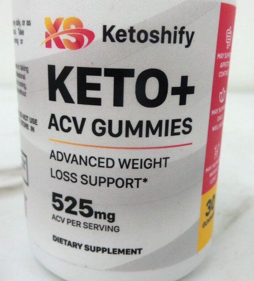 Ketoshify KETO+ACV GUMMIES 525mg 30 gummies Exp. 01/2026 (133173-1 B-8)