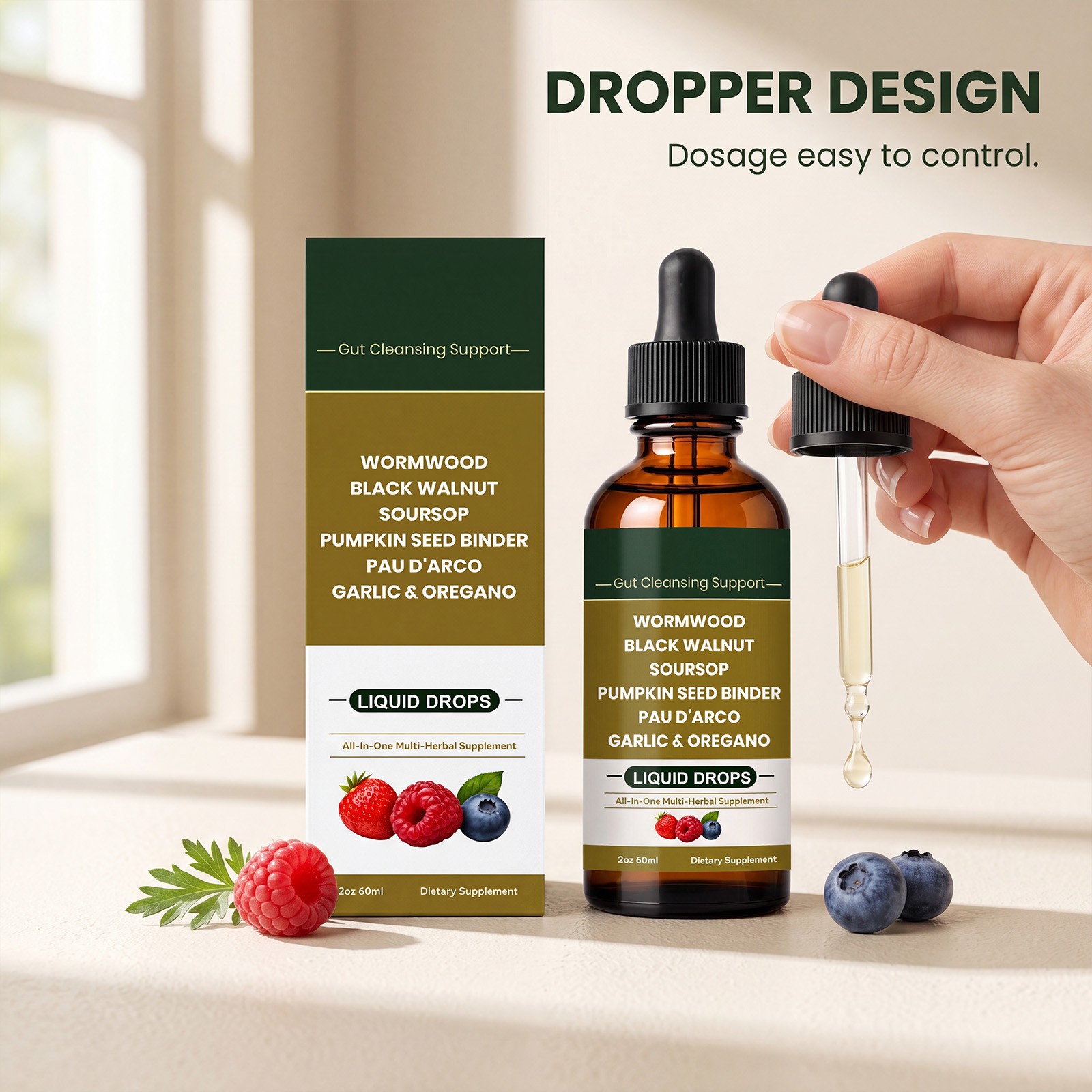 LUMVELLE Wild Harvested Wormwood Herbal Liquid Botanical Supplement Drops 1-5pcs