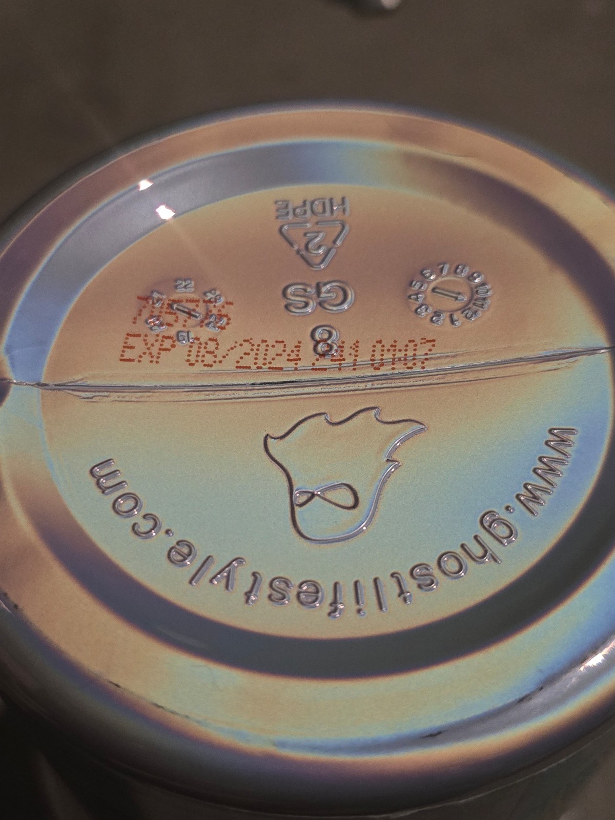 GHOST Greens Apple Cider Expired Collectible Tub Seasonal Flavor