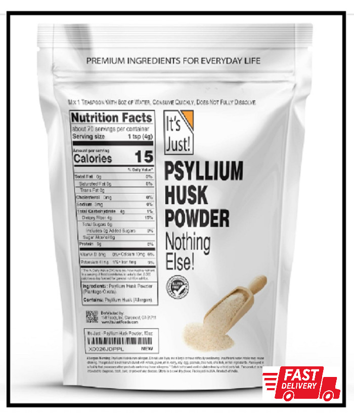 It’S Just – Psyllium Husk Powder, Non-Gmo, Dietary Fiber, Keto Baking (10Oz)