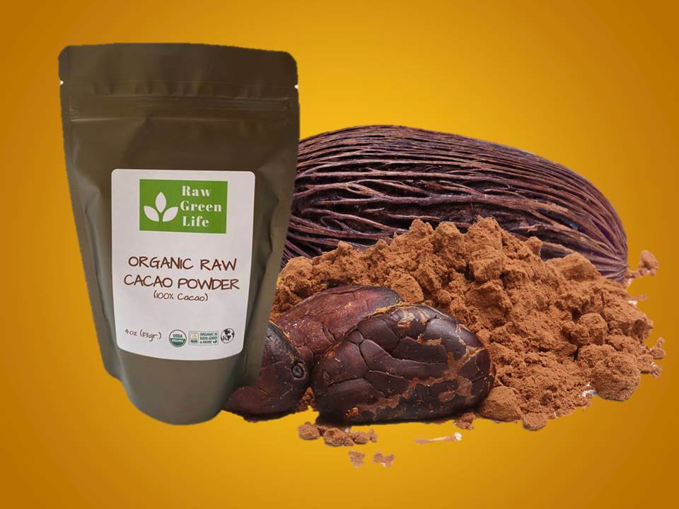 ORGANIC CACAO POWDER RAW VEGAN KOSHER NON-GMO KETO GLUTEN FREE PURE 4OZ.
