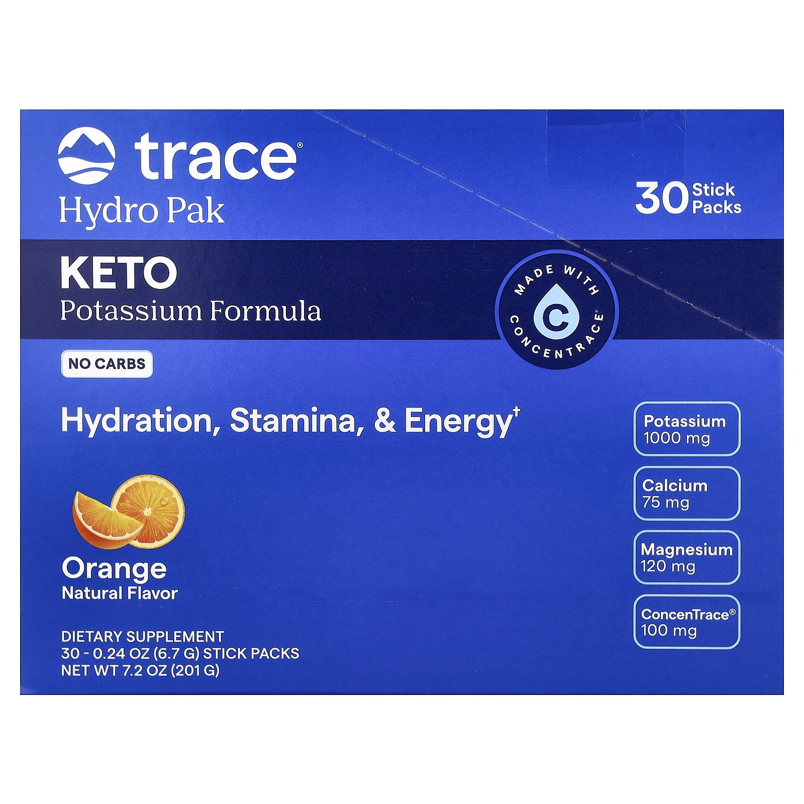 Hydro Pak Keto, Orange, 30 Stick Packs, 0.24 oz (6.7 g) Each