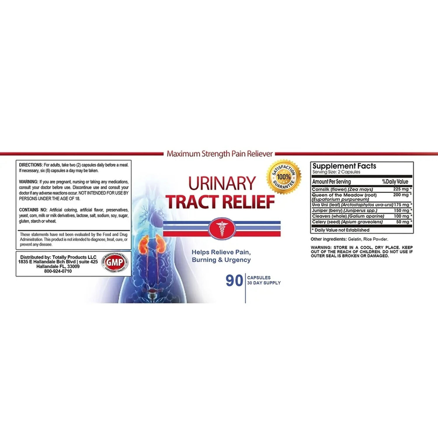 Advanced UTI Urinary Tract Infection Relief Pain Burning Caps Pill Free Shipping