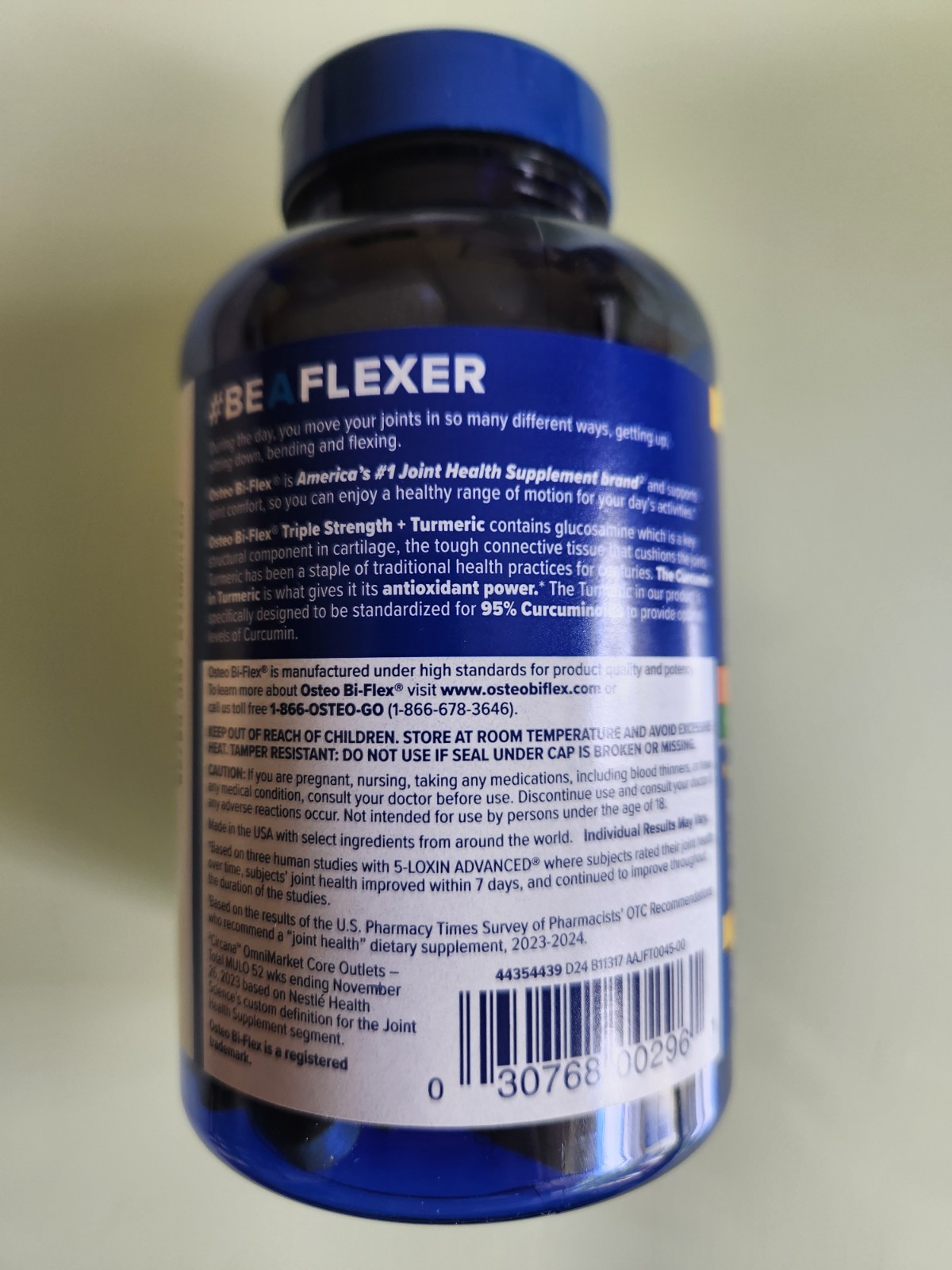 Osteo Bi-Flex Joint Health Triple Strength + Turmeric 220 ct expire 06/2028