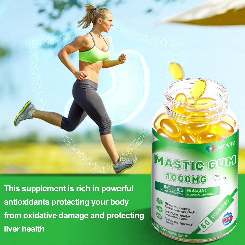 Mastic Gum Capsules 1000mg – Support Gastrointestinal Health, Digestive System