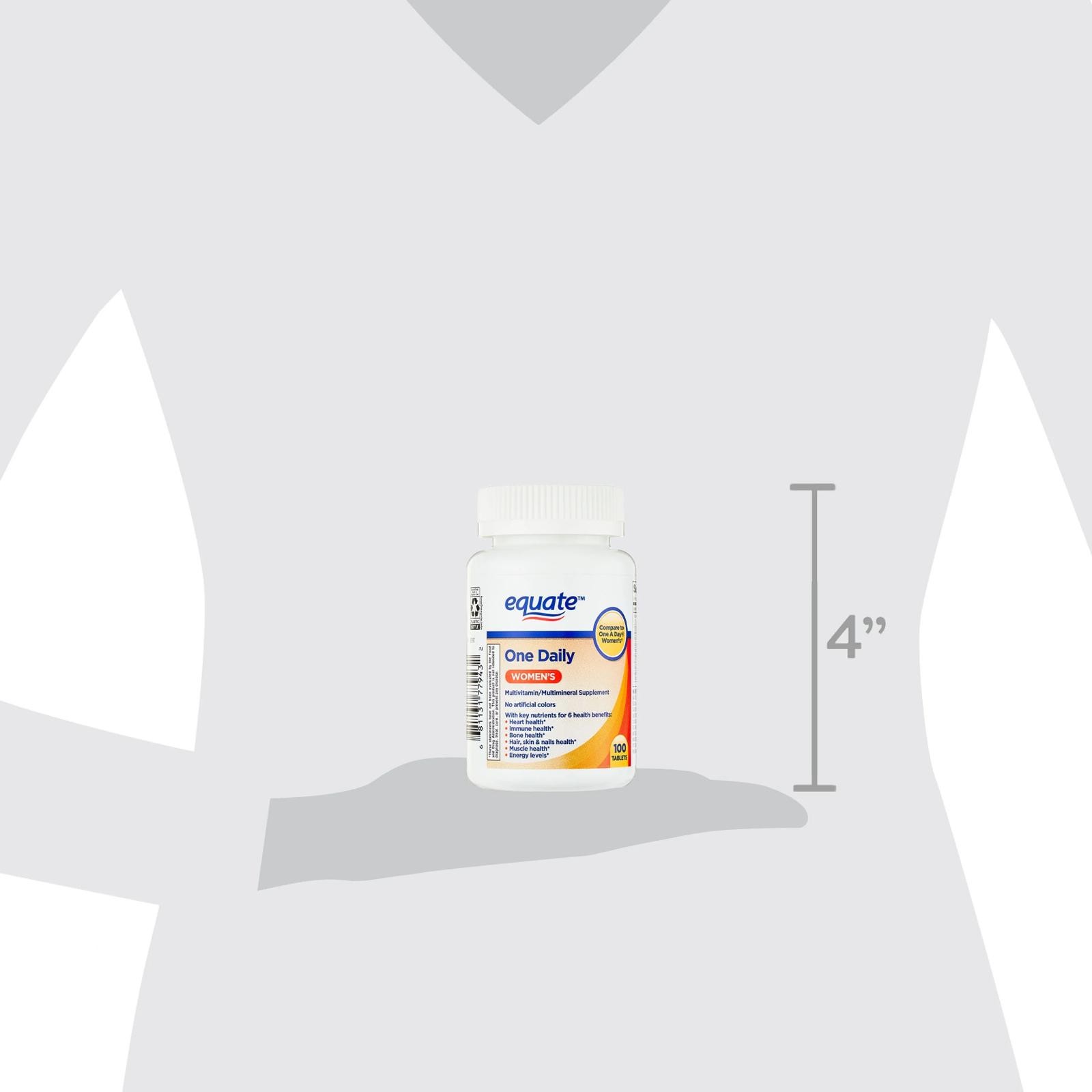 Equate One Daily Women’S Health Supplement Multivitamin Multimineral, 100 Tabs