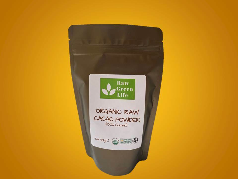 ORGANIC CACAO POWDER RAW VEGAN KOSHER NON-GMO KETO GLUTEN FREE PURE 4OZ.