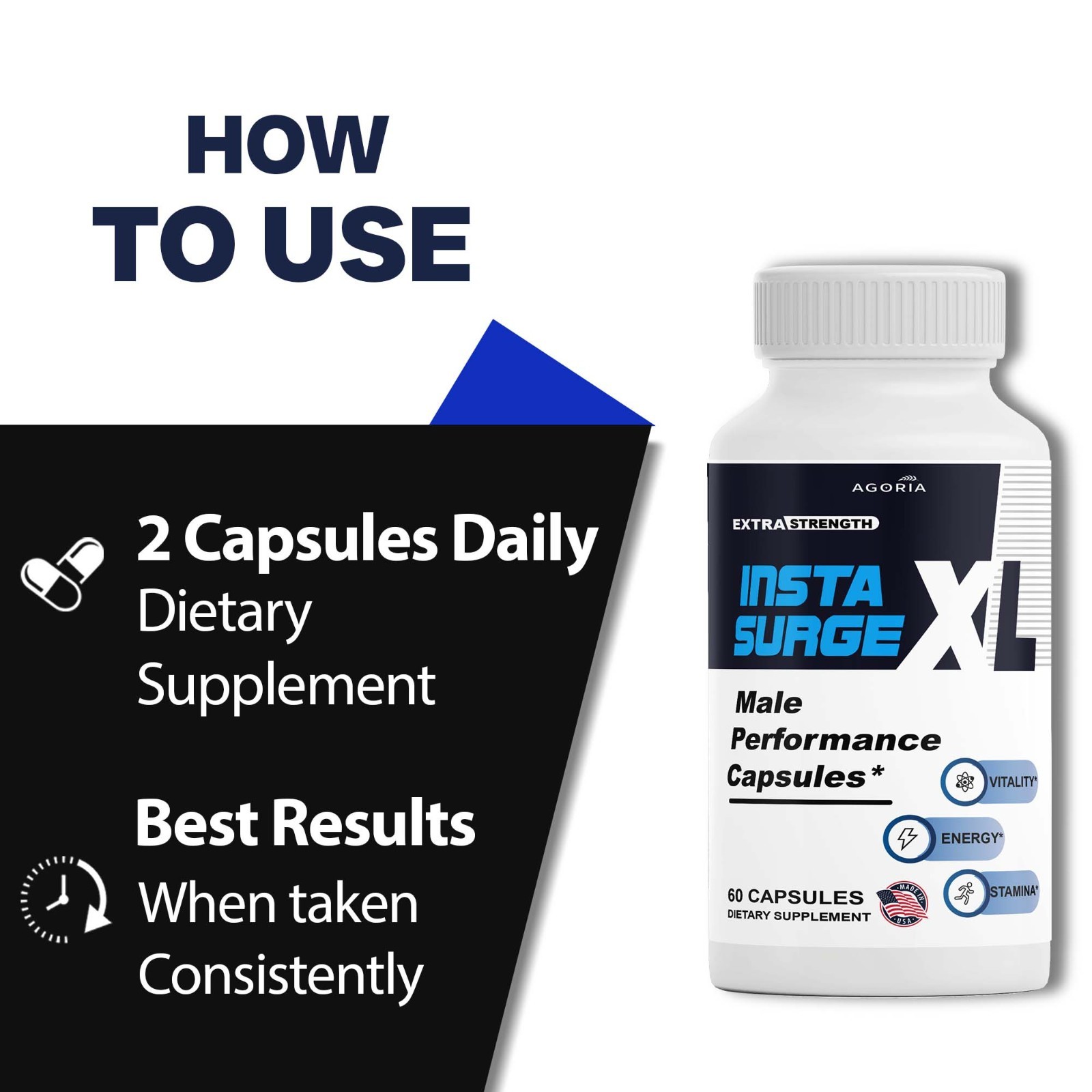(6 Pack) Insta Surge XL Advanced Male Support Supplement InstaSurgeXL Capsules