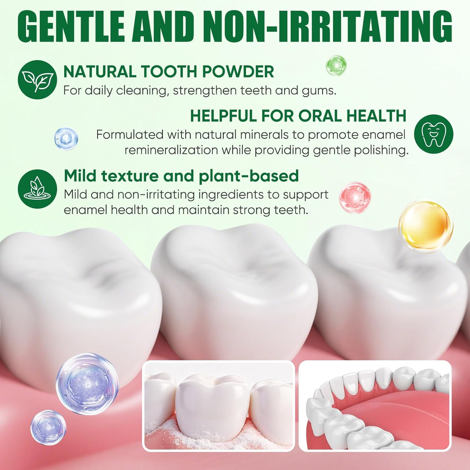 Collagen Powder for Gums Collagens Tooth Powder Smile Strengthening Collagen P