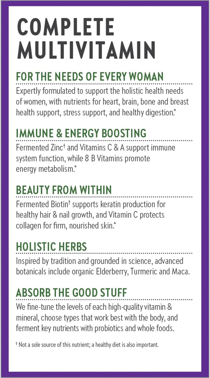 Women’s Multivitamin for Immune, Beauty + Energy Support with 20+ Nutrients