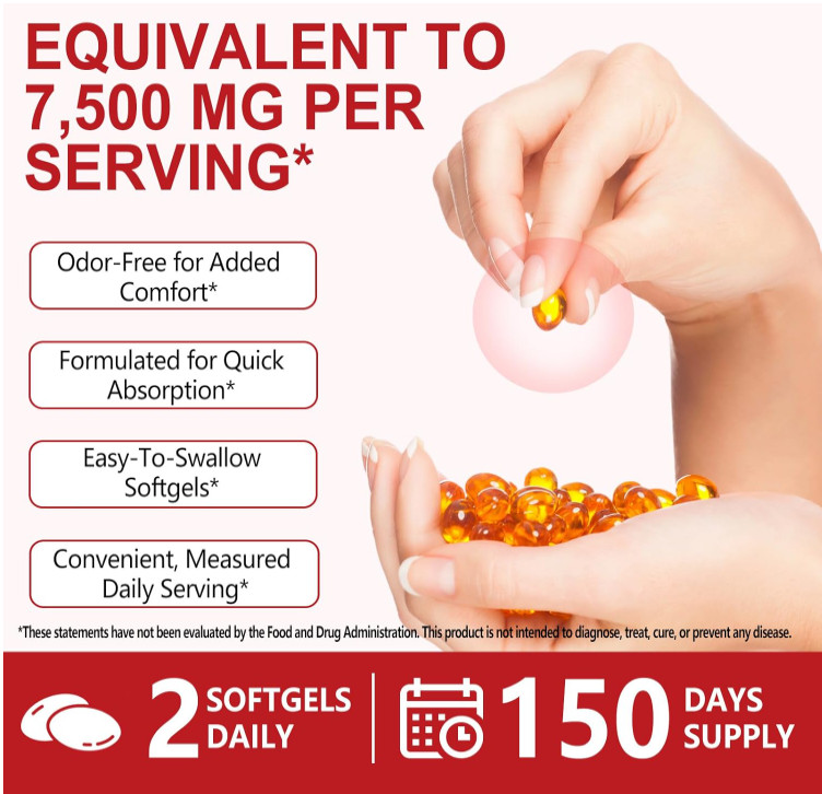 Aged Garlic Extract 7500mg Odorless Supplement Heart Immune Health 300 Softgels