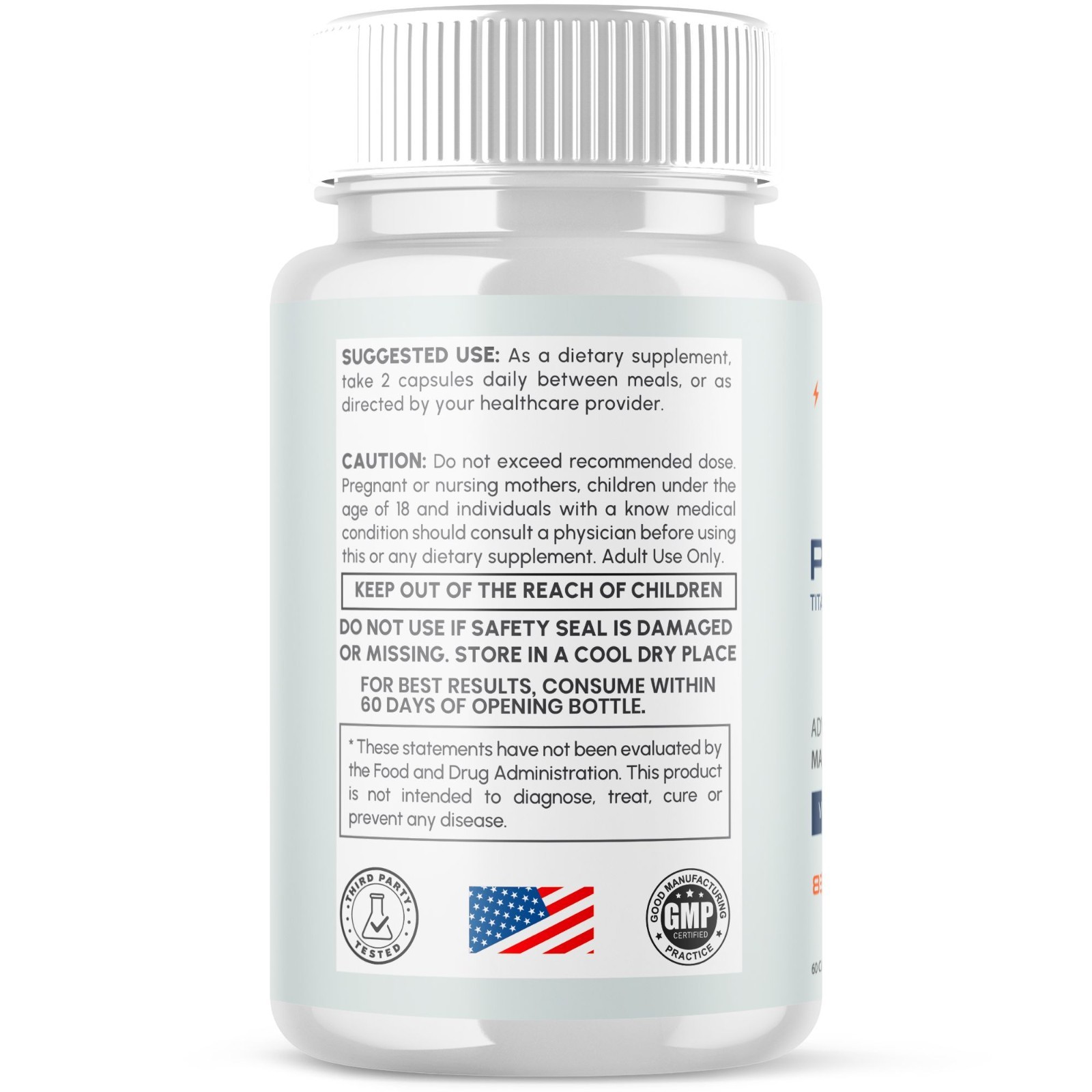 (5 Pack) Primal Unit XL Advanced Male Support Supplement PrimalUnitXL 300 Caps