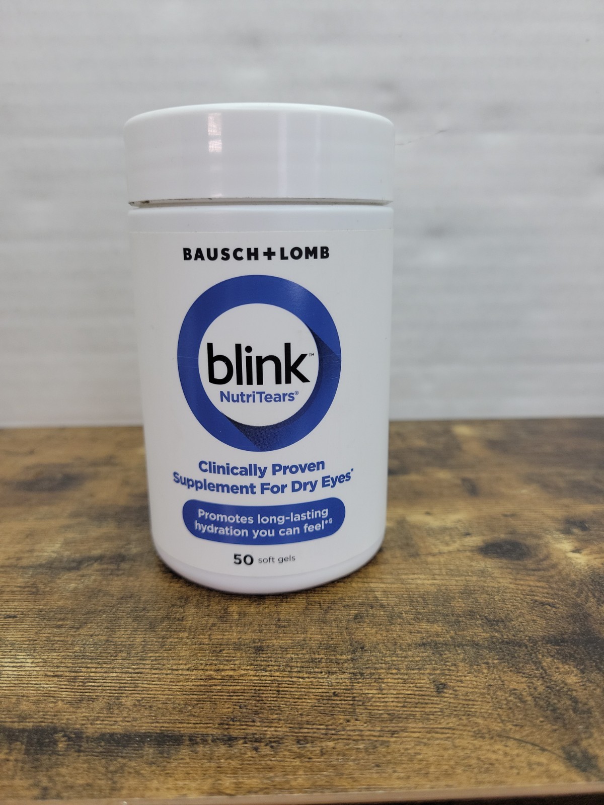 Bausch + Lomb Blink NutriTears Supplement for Dry Eyes Softgels 50ct T19