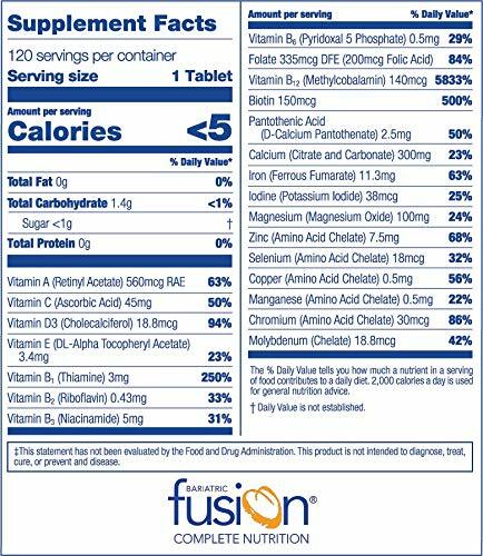 Bariatric Fusion WILD CHERRY Complete Chewable Bariatric Multivitamin 120 Tablet