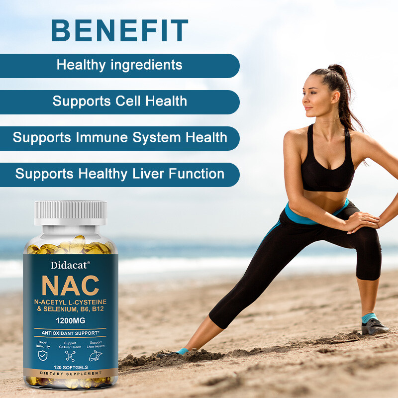 N-Acetyl L-Cysteine (NAC) 1200mg | 30 to 120 Capsules Max Strength Veg Caps
