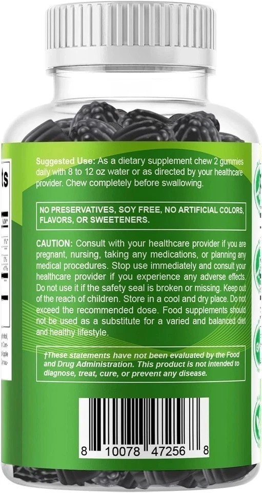NEW Vitamatic Sugar Free Moringa Gummies – 10,000 mg 60 Count (Pack of 1)