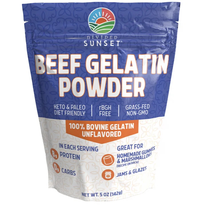Unflavored Beef Gelatin Powder 5 oz (142g) Protein Collagen Baking Supplement