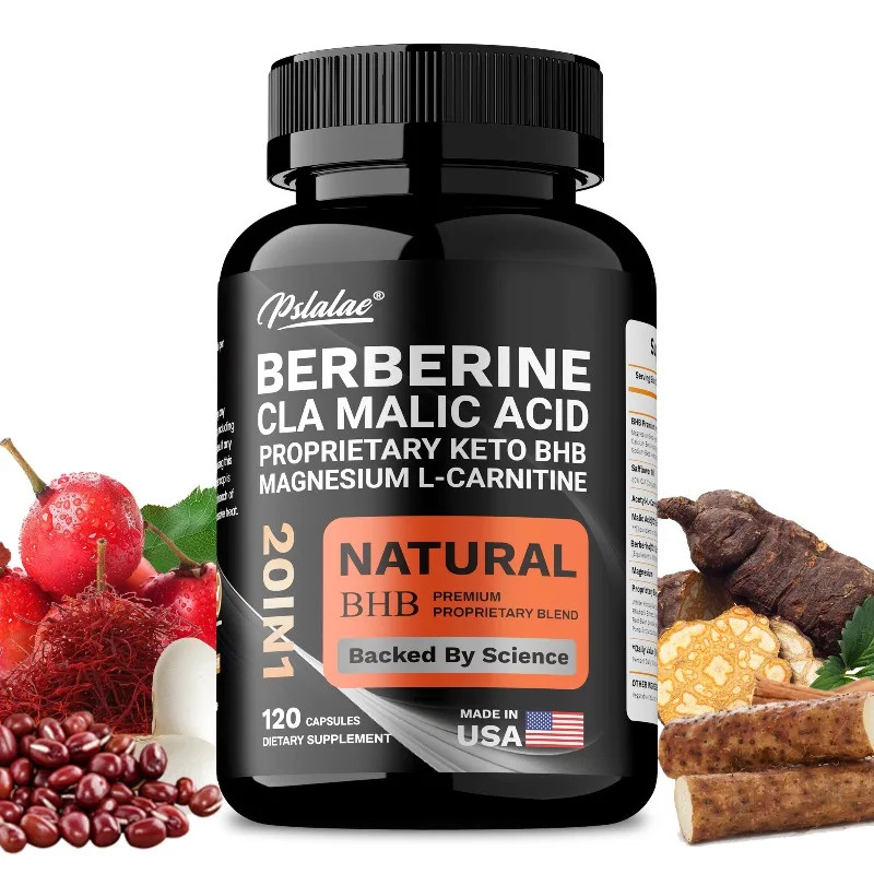 Berberine, CLA Malic Acid 120pcs – Metabolism, Digestion, Insulin & Liver Health
