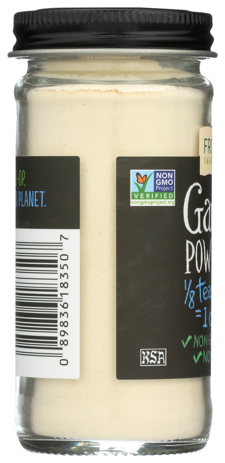 Frontier -Op Co-Op Garlic Powder 2.4 Oz Organic Non-Gmo Tea 3 Pack