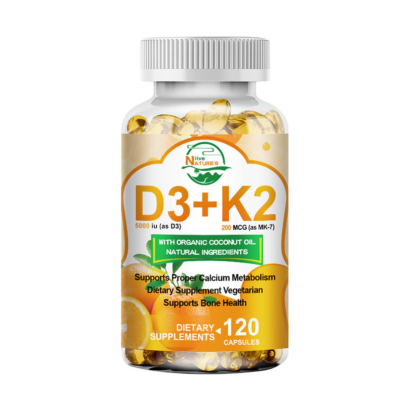 Vitamin D3 K2 Softgels Capsules with 10000 IU – Extra Strength D3 K2 Supplements