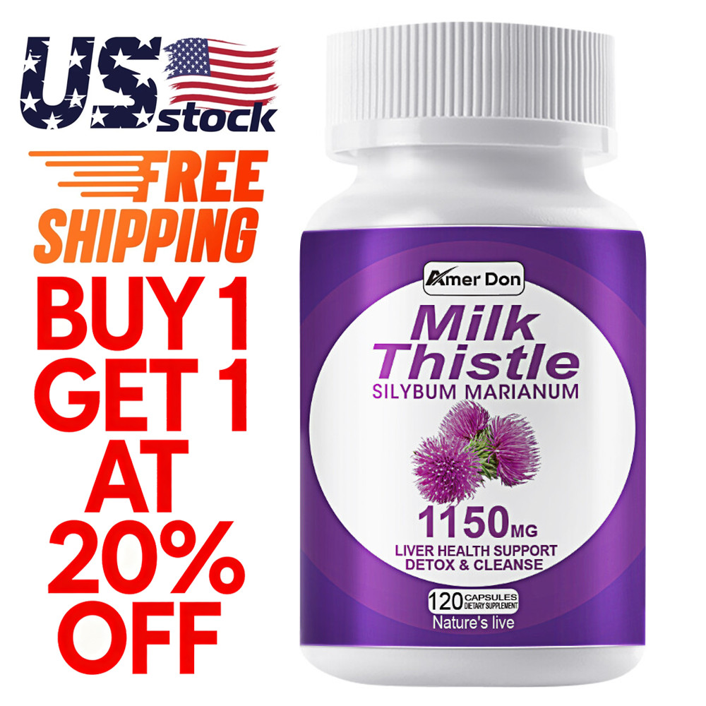 Liver Support 120ct Cleanse Detox Repair Health Milk Thistle Dandelion Root