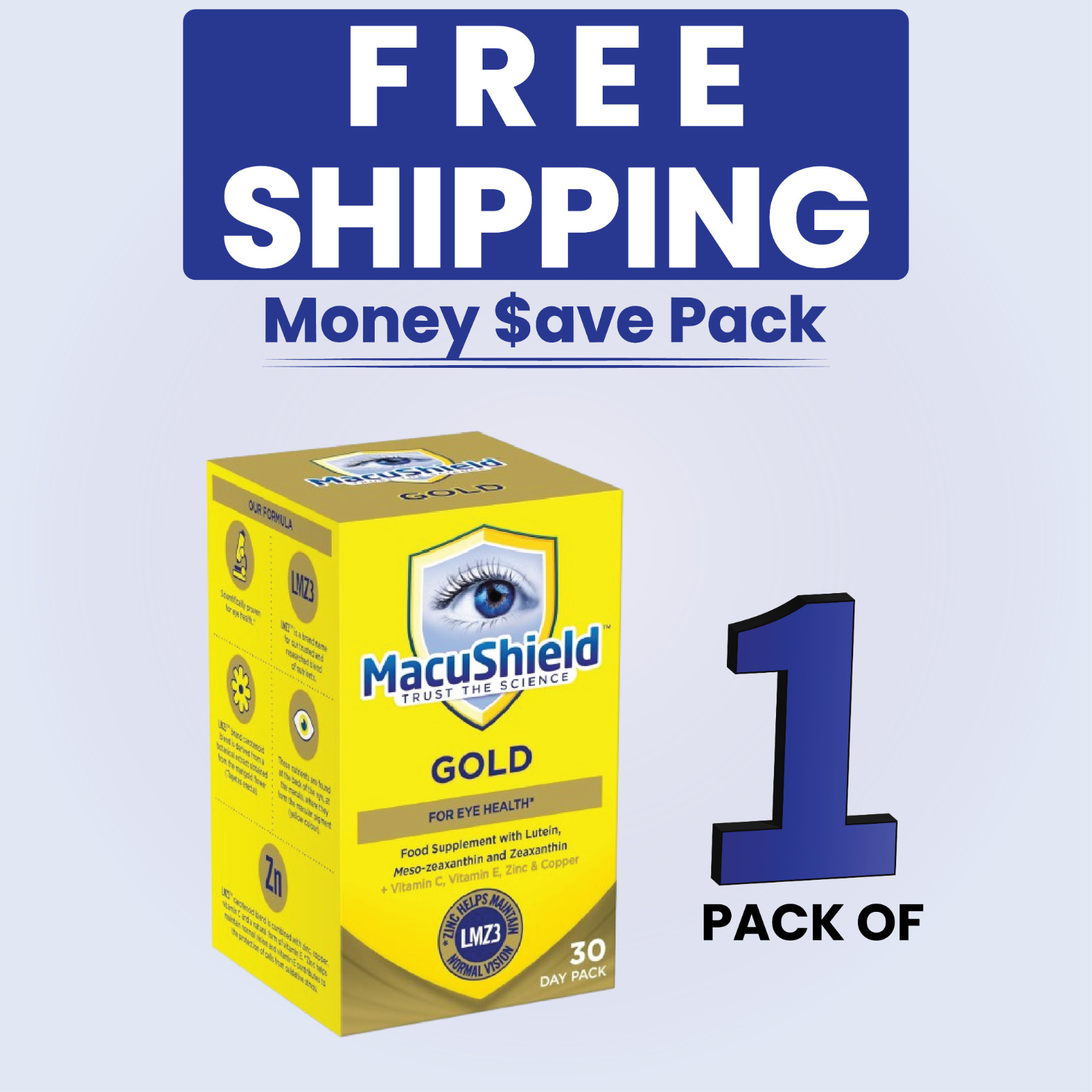 Macushield Gold Food Supplement Capsules 90ct