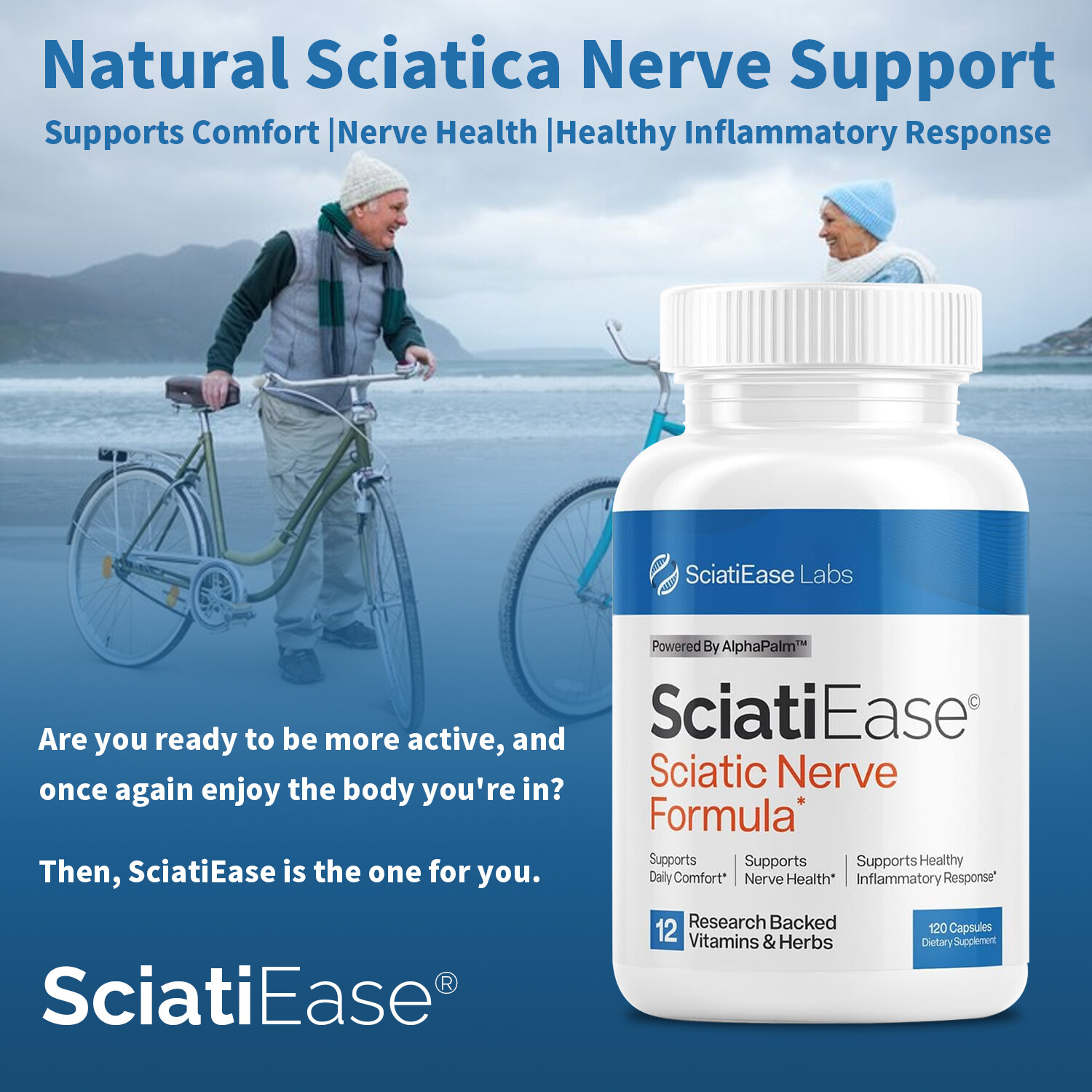 SciatiEase Labs Sciatic Nerve Formula – R-ALA, PEA – Relieve Pain & Inflammation