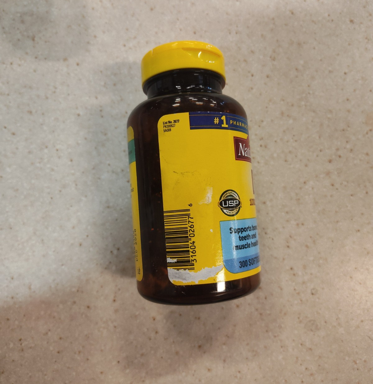 Nature Made Vitamin D3 1000 IU 25mcg Liquid Softgels – 300 Count