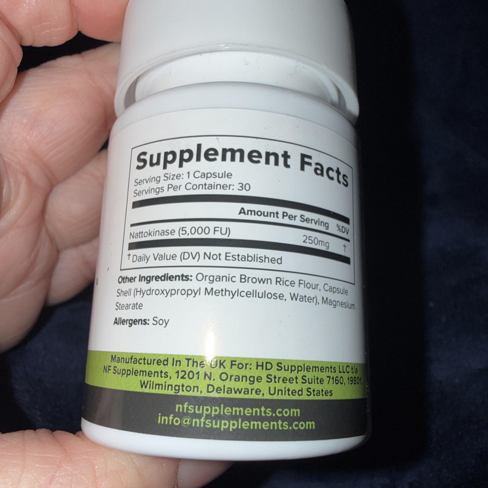 Nattokinase Supplement 5000 Fu Exp 04/2028 30 Capsules New Sealed