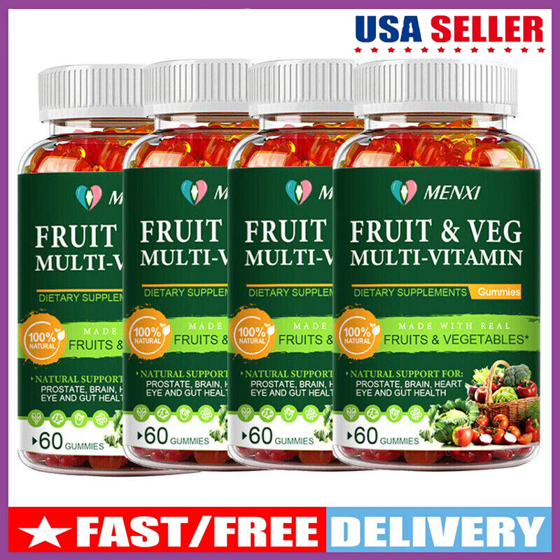 Fruits & Veggies 60 Fruit & Veggie Supplement Gummies Vitamins & Minerals 60PCS