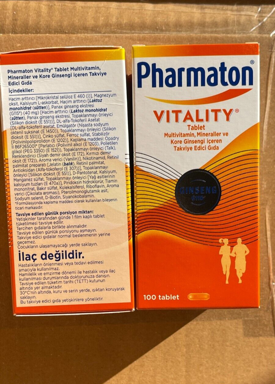 Pharmaton Vitality Multivitamins & Minerals 100 Caplets EXP-12/2025