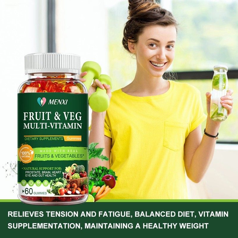 Fruits & Veggies 60 Fruit & Veggie Supplement Gummies Vitamins & Minerals 60PCS