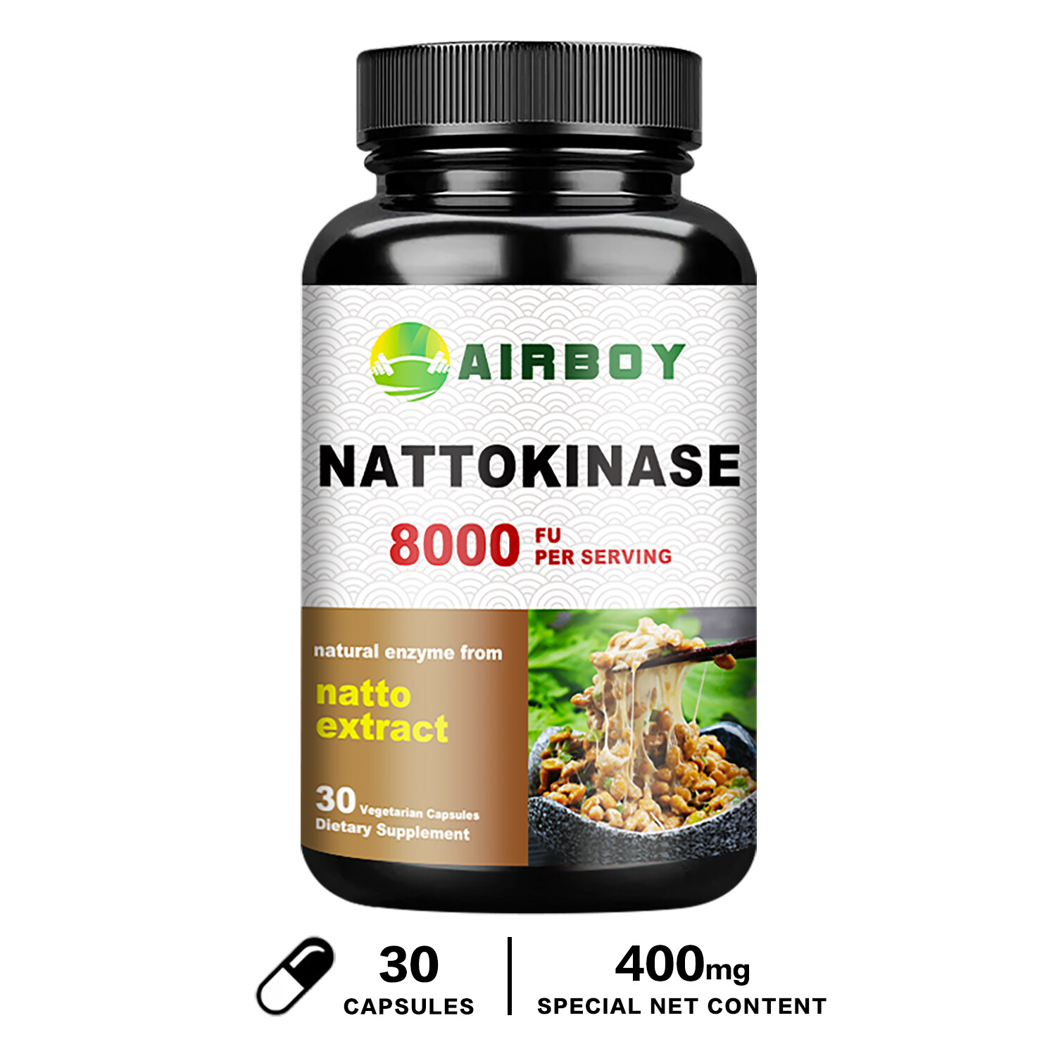 Nattokinase 8,000 FU – Heart & Cardiovascular Health, Circulatory Support