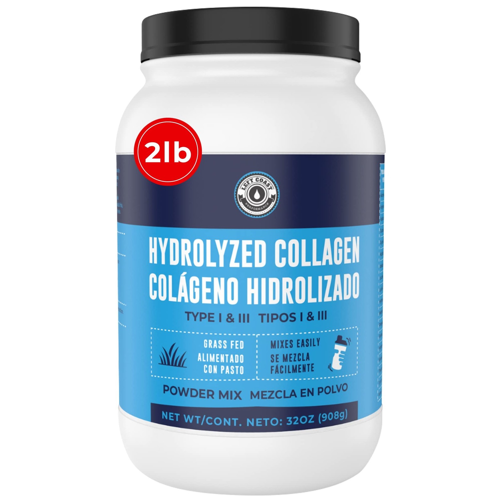 2lb Colageno Hidrolizado En Polvo Para Mujeres y Hombres – Péptidos de Cola