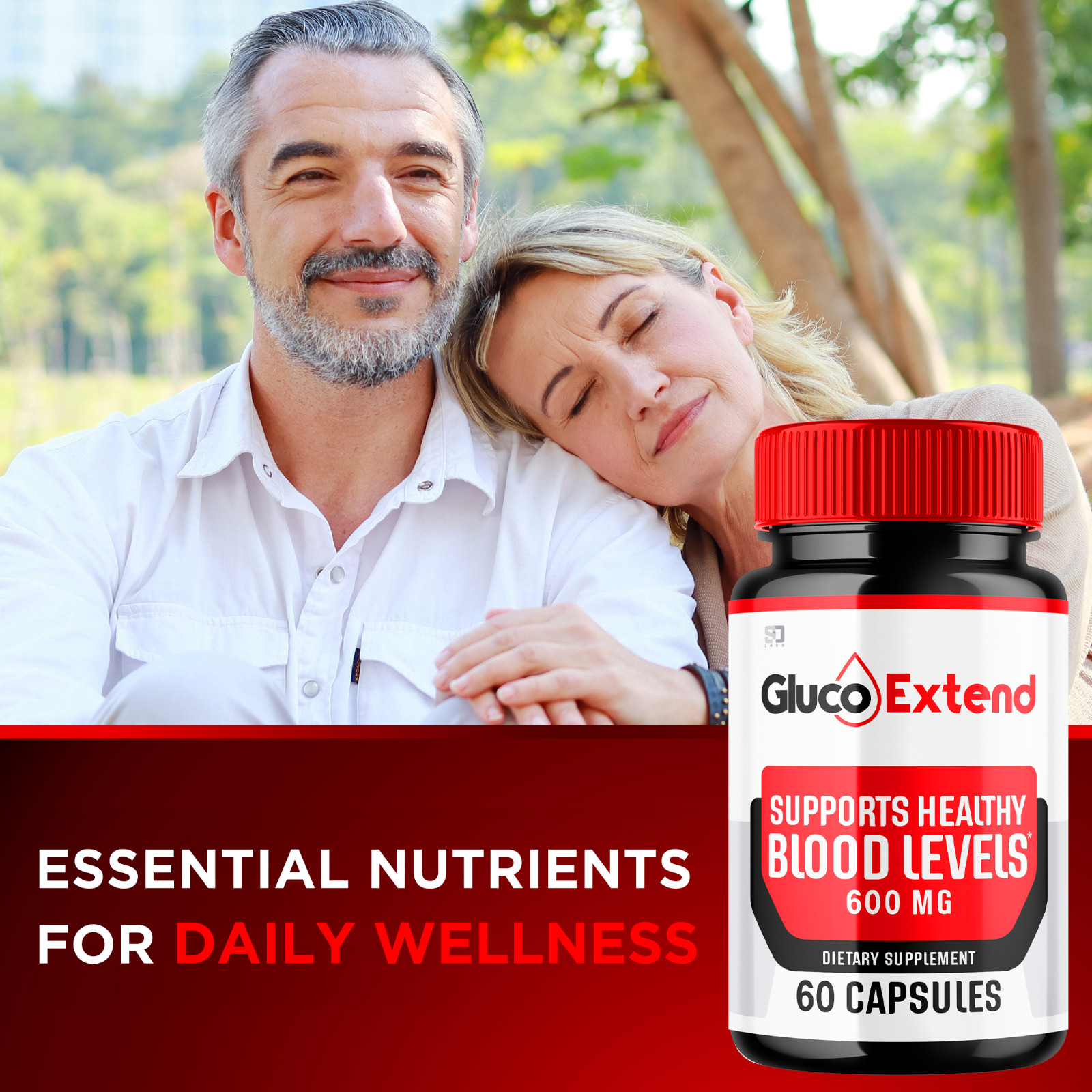 (3 Pack) Gluco Extend Pills, Blood Sugar Health Support Formula, 180 Capsules