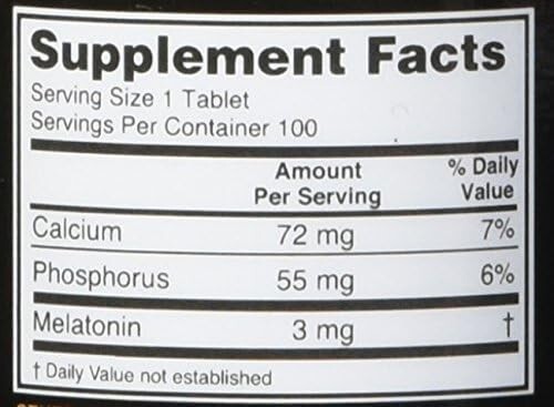 Optimum Nutrition | Melatonin 3mg – Sleep Support Supplement | 100 Tablets