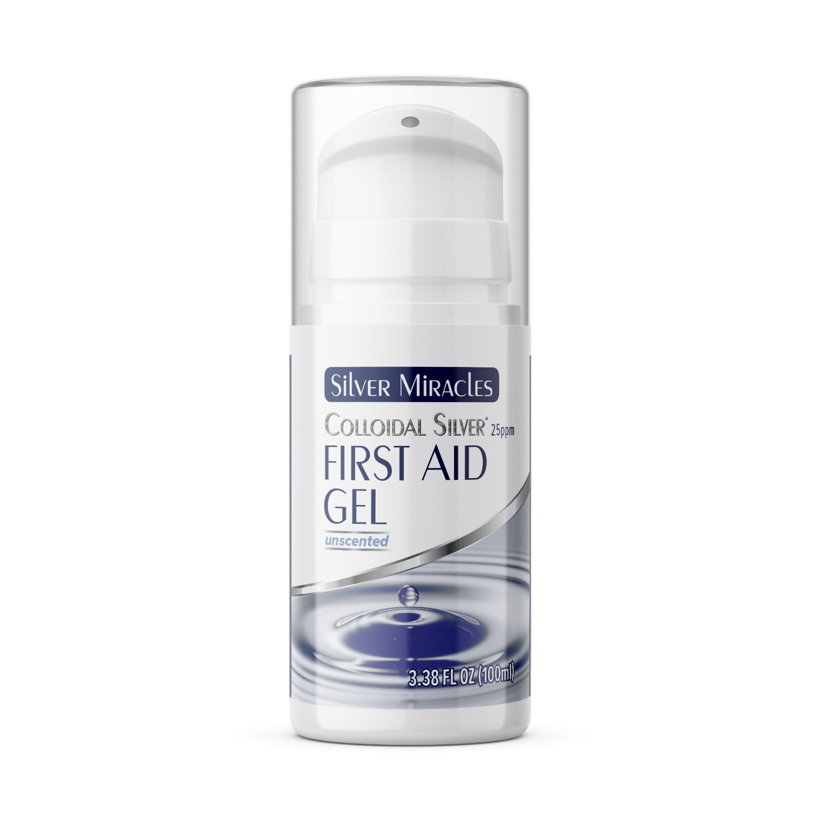 Colloidal Silver Gel Pump bottle – by Silver Miracles MANUFACTURER DIRECT