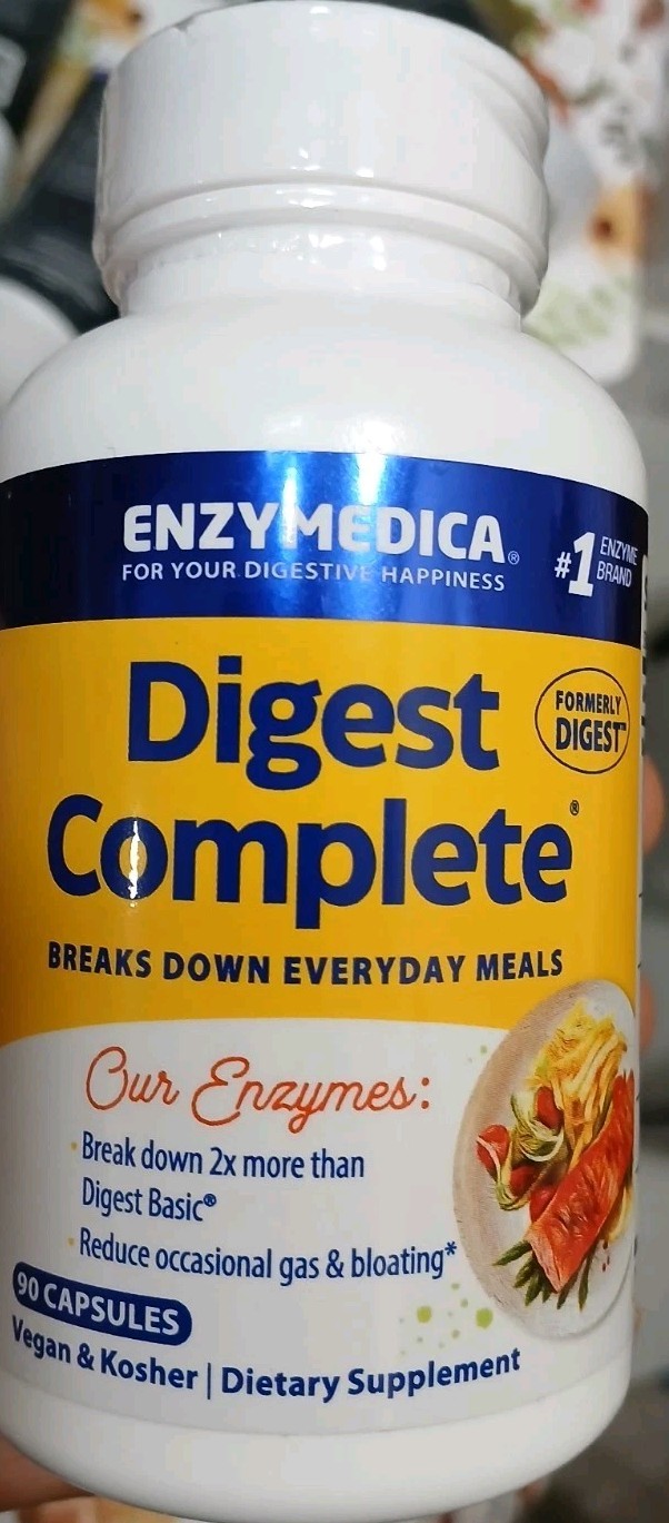 Enzymedica Digest Complete Enzyme Formula 90 Capsules Casein-Free, Dairy-Free,