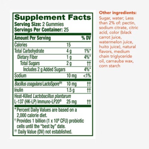 Align 3-in-1 Biotic Multi-Symptom Relief Gummies – Blackberry – 50ct