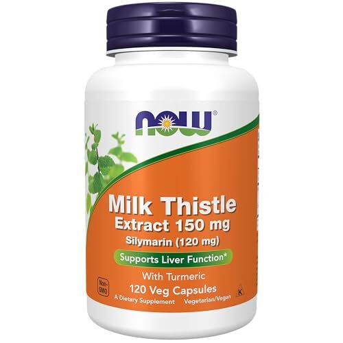 NOW FOODS Milk Thistle Extract 150 mg Silymarin 120 mg 120 Veg Capsules