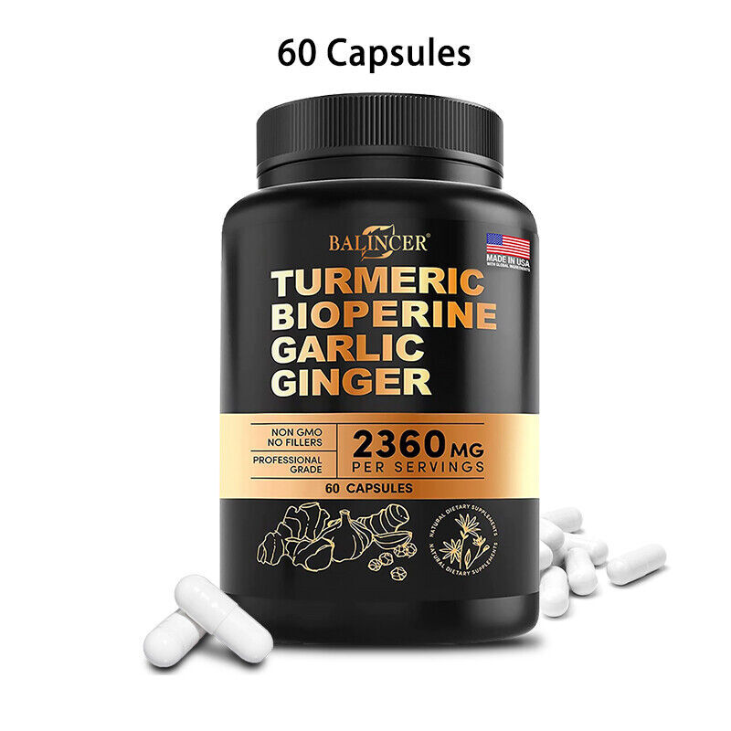 Turmeric, Biotin, Garlic, Ginger – Supports Joint combined with Heart Health – N