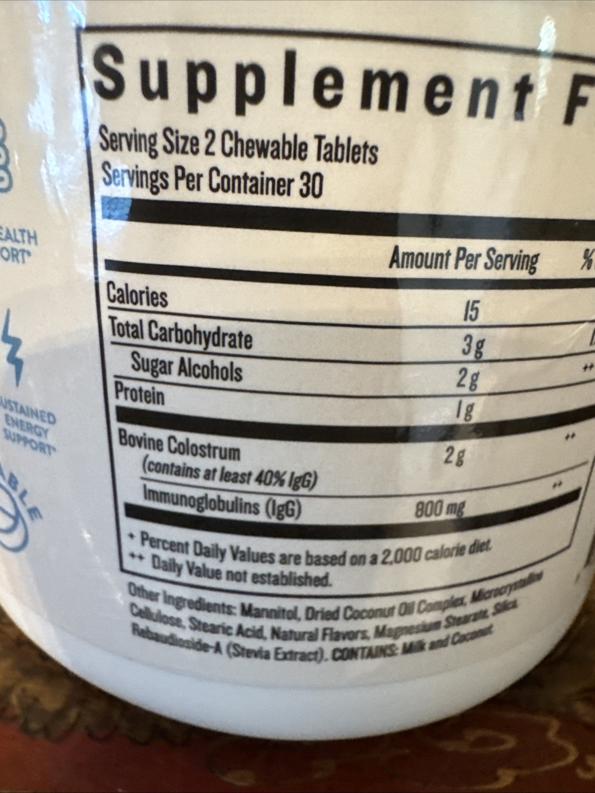 Legendairy Milk Colostrum Supplement Chewable Tablets 60ct *EXP 02/2026